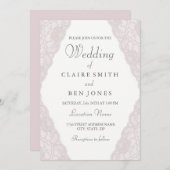 Elegant  Roze Loopbaan Uitnodiging (Voorkant / Achterkant)