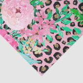 Elegant roze luipaard afdrukken en ontwerp van hou tissuepapier (Detail)