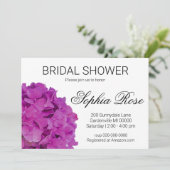 Elegant roze magenta floral Vrijgezellenfeest Kaart (Staand voorkant)