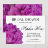 Elegant roze magenta floral Vrijgezellenfeest Kaart (Voorkant / Achterkant)