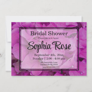 Elegant roze magenta floral Vrijgezellenfeest Kaart