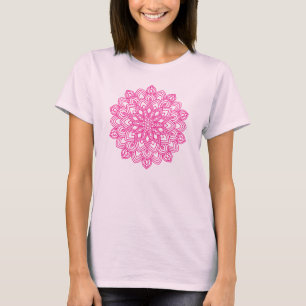 Elegant Roze Mandala T-shirt