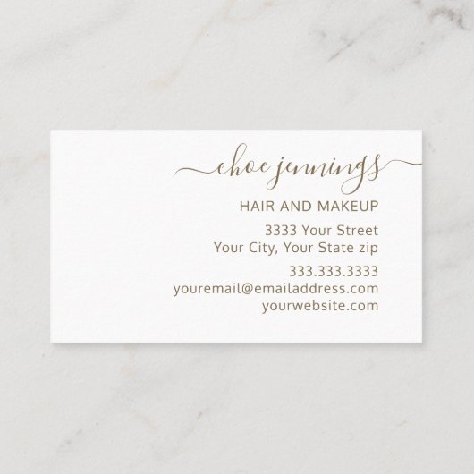 Elegant roze marmer agate visitekaartje (Achterkant)