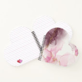 Elegant roze marmer Gold Vein Pattern Notitieboek (Binnen)