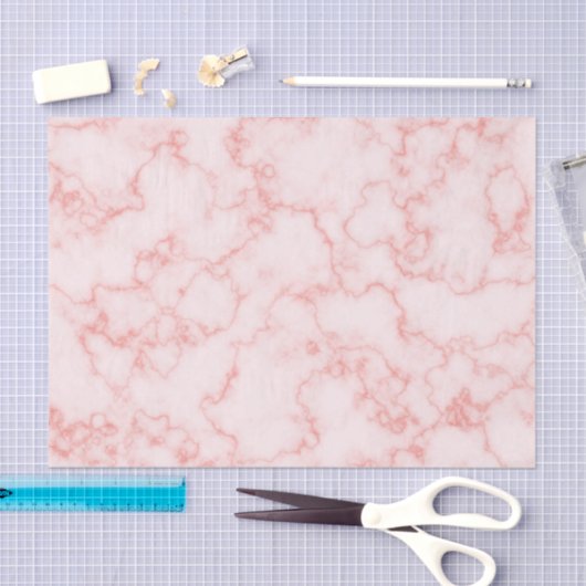Elegant roze marmer tissuepapier (Craft)