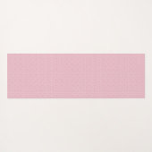 Elegant roze Marokkaans patroon met naam Yogamat (Achterkant (horizontaal))