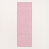 Elegant roze Marokkaans patroon met naam Yogamat (Achterkant)
