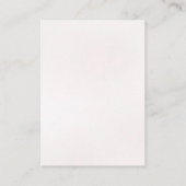 Elegant Roze Mauve Roos Bloemen Waterverf Bruiloft Informatiekaartje (Achterkant)