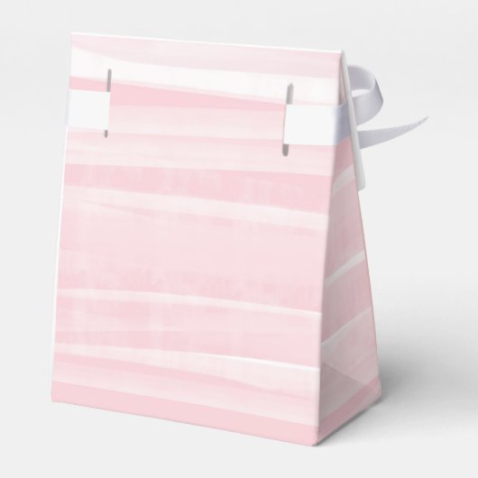 Elegant Roze Meisje Bloemen Baby shower Dank u Bedankdoosjes (Achterkant)