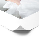 Elegant roze meisje Foto eerste communiqué Welkom Poster (Hoek)