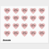 Elegant Roze Meisje Glitter Artist Business Hart Sticker (Vel)