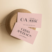 Elegant Roze Minimalist Boho Chic Modern Girly