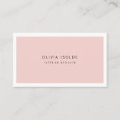 Elegant Roze Minimalist Modern Boho Girly Trendy Visitekaartje (Voorkant)
