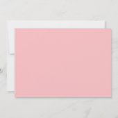 Elegant Roze Minimalistisch Monogram Notitiekaartje (Achterkant)