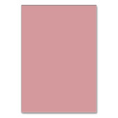 Elegant Roze Minimalistisch Tafelnummer (Achterkant)
