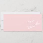 Elegant  roze minimalistische bedrijfsnaam (Voorkant)
