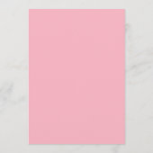 Elegant Roze Monogram Moderne Trouwdag Menu (Achterkant)