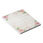 Elegant roze mooie Waterverf Floral Post-it-Note Notitieblok (Schuin)