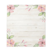 Elegant roze mooie Waterverf Floral Post-it-Note Notitieblok (Voorkant)