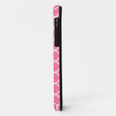 Elegant roze Moroccan Quatrefoil gepersonaliseerd Case-Mate iPhone Case (Achterkant/links)