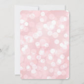 Elegant roze mousserende bokeh, met uitzondering v save the date (Achterkant)