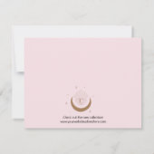 Elegant roze Mystical Custom Logo Hartelijk dank (Achterkant)