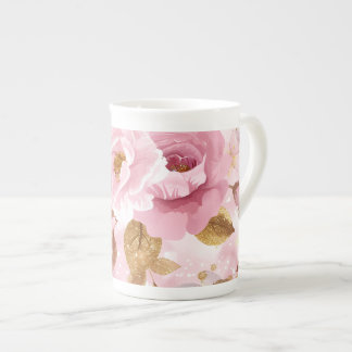 Elegant roze naadloos motief met rozen A Porselein Kop
