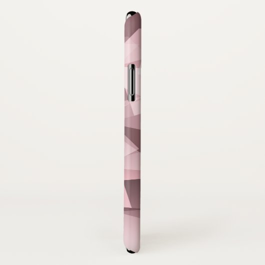 Elegant roze naam Geometric Polygonal Patroon Case-Mate iPhone Case (Achterkant / rechts)
