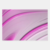 Elegant roze ombre gradiënt fractal Swirl Inpakpapier Vel (Voorkant 3)