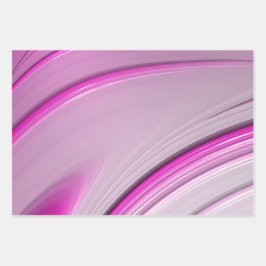 Elegant roze ombre gradiënt fractal Swirl Inpakpapier Vel
