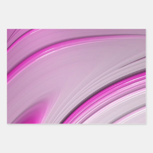 Elegant roze ombre gradiënt fractal Swirl Inpakpapier Vel