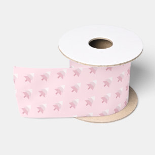 Elegant Roze Ombre Kerstboom Patroon Satijnen Lint