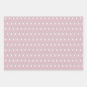 Elegant roze ombre kerstboomstructuur inpakpapier vel (Voorkant 3)