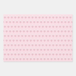 Elegant roze ombre kerstboomstructuur inpakpapier vel