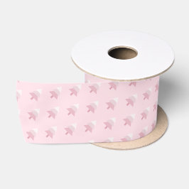 Elegant roze ombre kerstboomstructuur satijnen lint