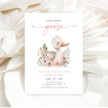 Elegant Roze Onze Kleine Gans Kids Verjaardagsfees Kaart<br><div class="desc">Elegant Roze Onze Kleine Gans Kids Verjaardagsfeestuitnodiging</div>