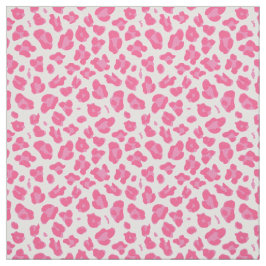Elegant roze op roze luipaard afdrukken stof