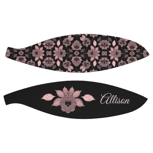 Elegant roze op zwart kant in stijl basketbal (Panelen)