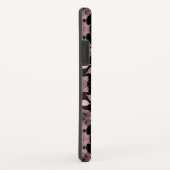 Elegant roze op zwart kant in stijl Case-Mate iPhone case (Achterkant/rechts)