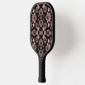 Elegant roze op zwart kant in  stijl pickleball paddle (Links)