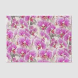 Elegant roze orchid Floral Pattern Tissuepapier