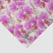 Elegant roze orchid Floral Pattern Tissuepapier (Detail)