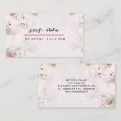 Elegant roze orchidee aangepast Visitekaartje (Voorkant / Achterkant)