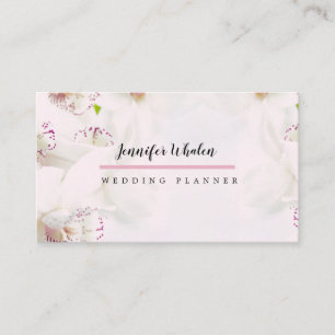 Elegant roze orchidee aangepast Visitekaartje