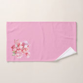 Elegant roze orchidee bad handdoek (Handdoek)