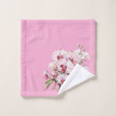Elegant roze orchidee bad handdoek (Wasdoekje)
