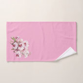 Elegant roze orchidee bad handdoek (Handdoek)