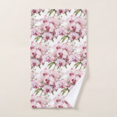 Elegant roze orchidee bad handdoek (Handdoek)