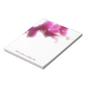 Elegant Roze Orchidee Bloemen Notitieblok (Linkerzijde)