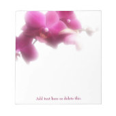 Elegant Roze Orchidee Bloemen Notitieblok (Voorkant)